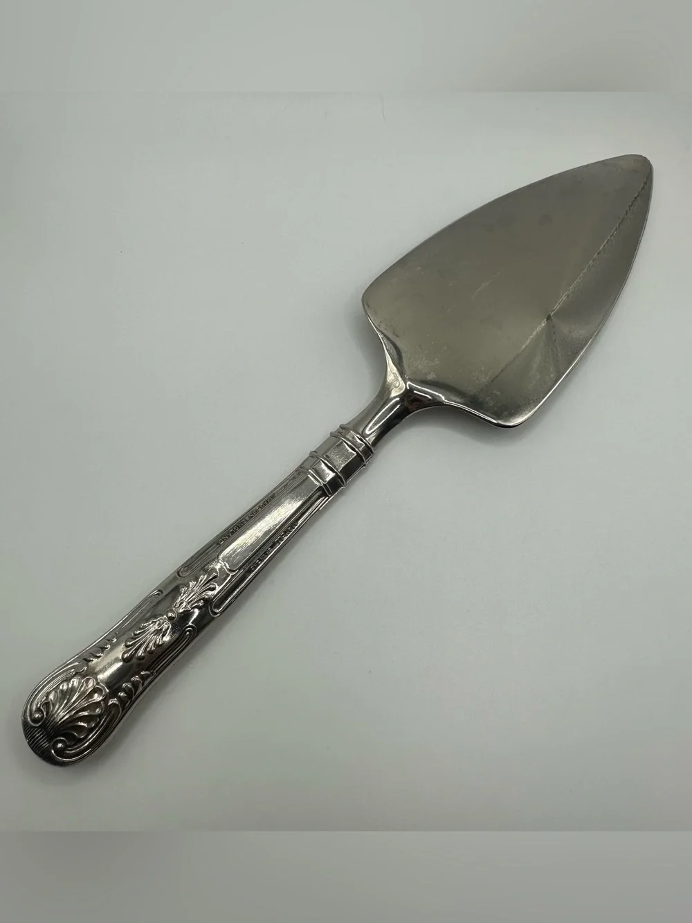 Pastry Cake Pie Server Silver Plated Mayell Queen Anne Kings Vtg Made in England